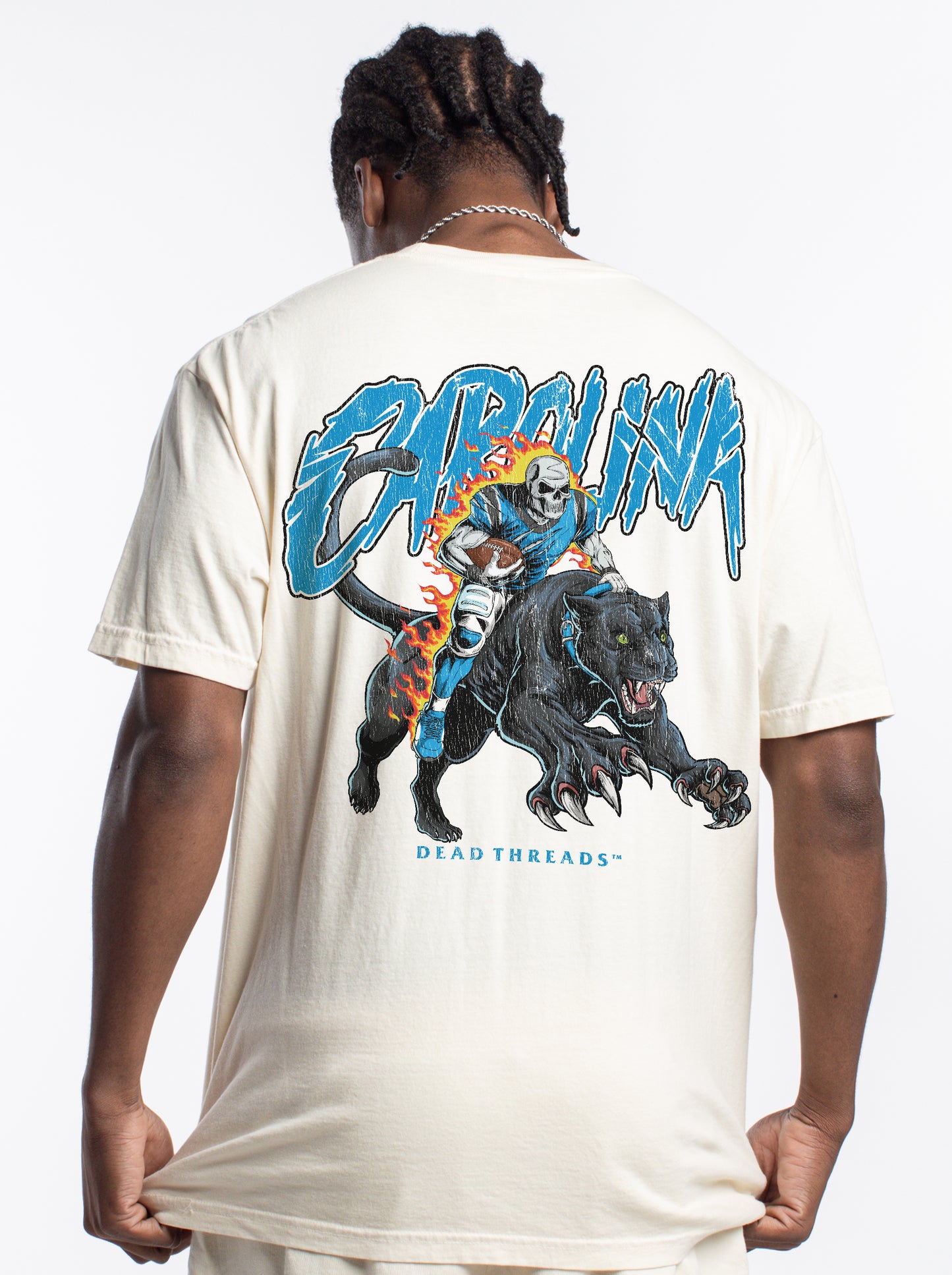 CAROLINA FOOTBALL v2 - "3 SKULL" PREMIUM T-SHIRT