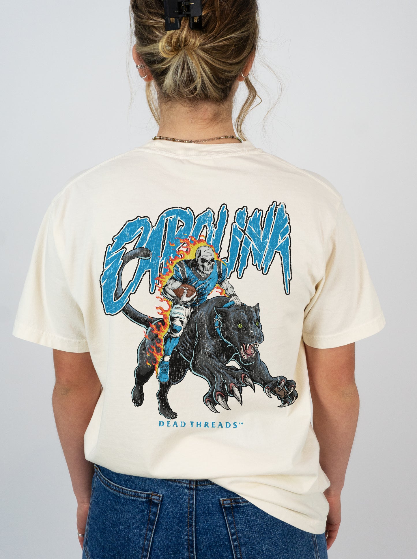 CAROLINA FOOTBALL v2 - "3 SKULL" PREMIUM T-SHIRT
