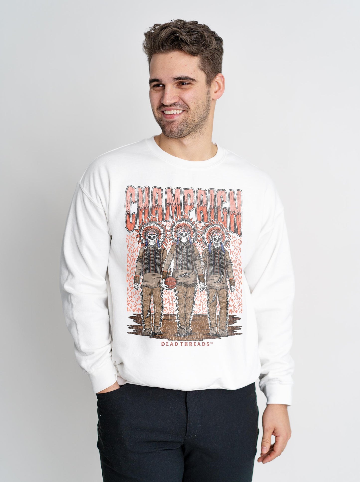 CHAMPAIGN BASKETBALL CREWNECK SWEATSHIRT