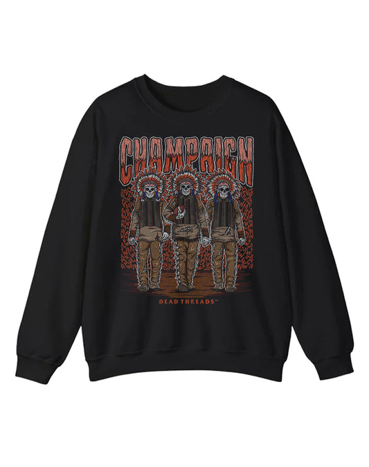 CHAMPAIGN FOOTBALL CREWNECK SWEATSHIRT