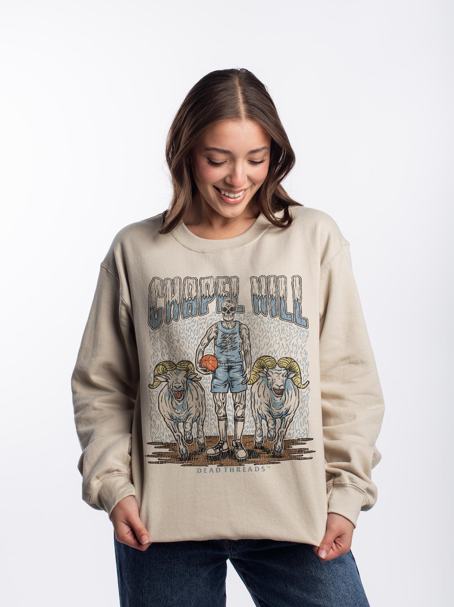 CHAPEL HILL BASKETBALL CREWNECK SWEATSHIRT