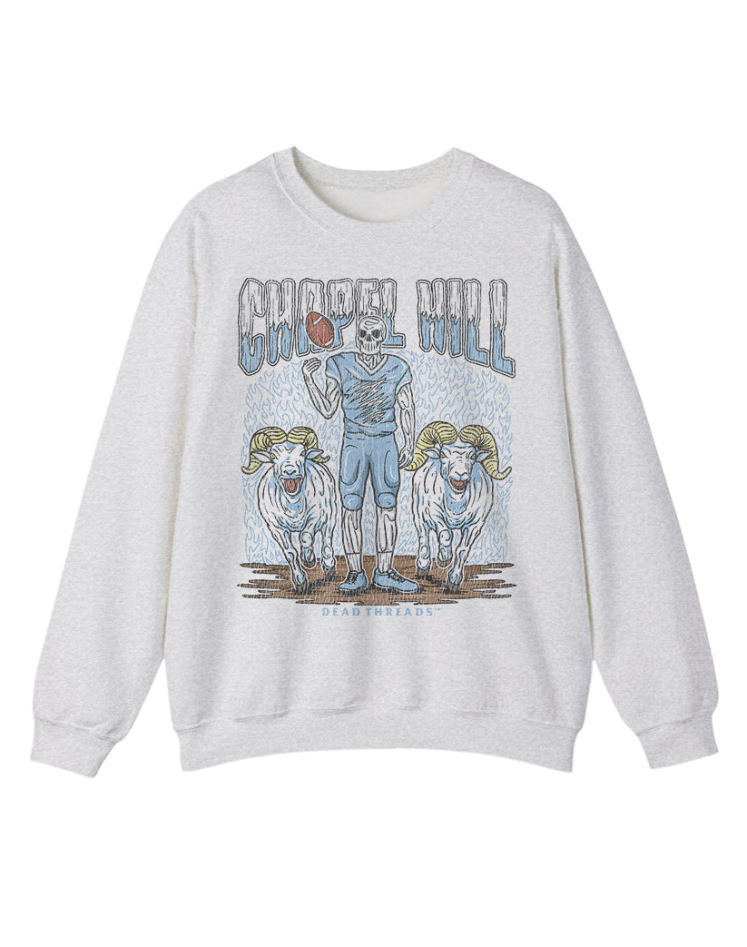 CHAPEL HILL FOOTBALL CREWNECK SWEATSHIRT