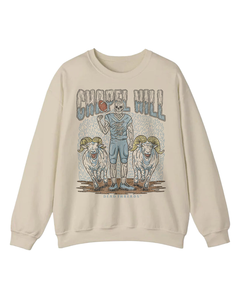 CHAPEL HILL FOOTBALL CREWNECK SWEATSHIRT