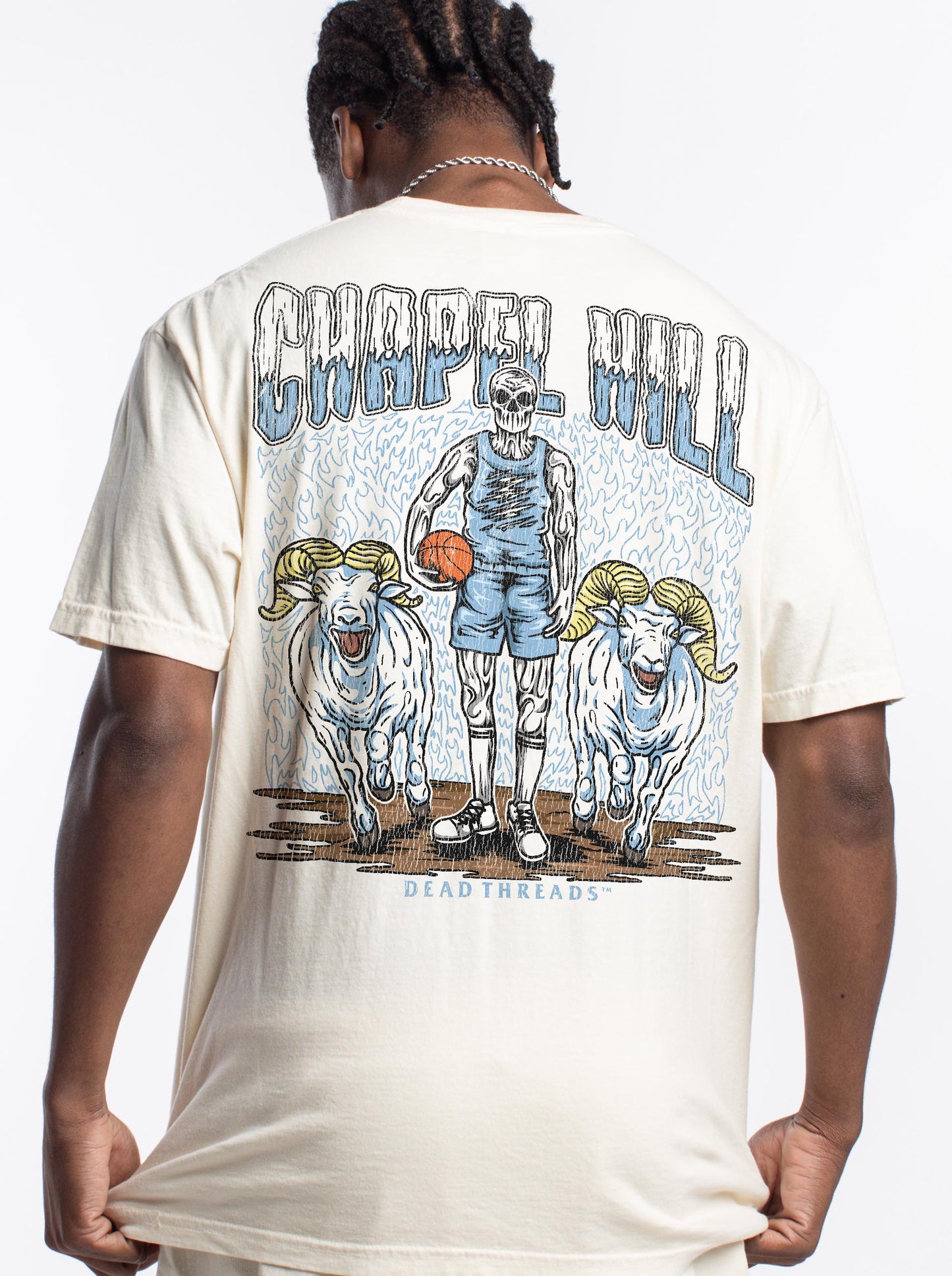 CHAPEL HILL BASKETBALL - “3 SKULL” PREMIUM T-SHIRT