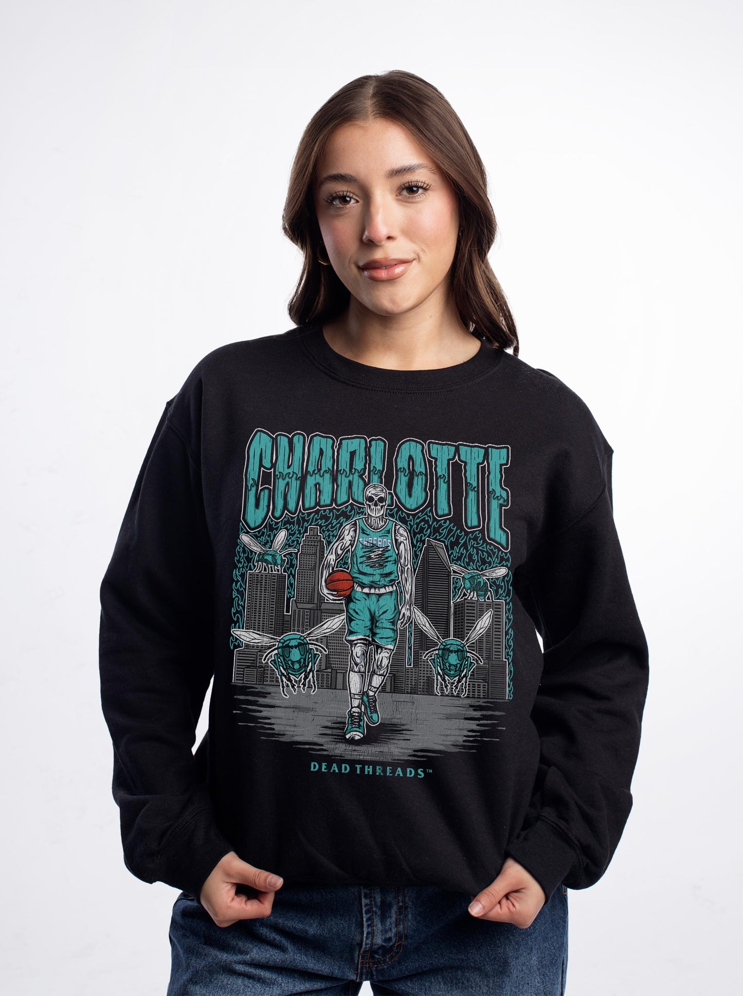 CHARLOTTE BASKETBALL CREWNECK SWEATSHIRT