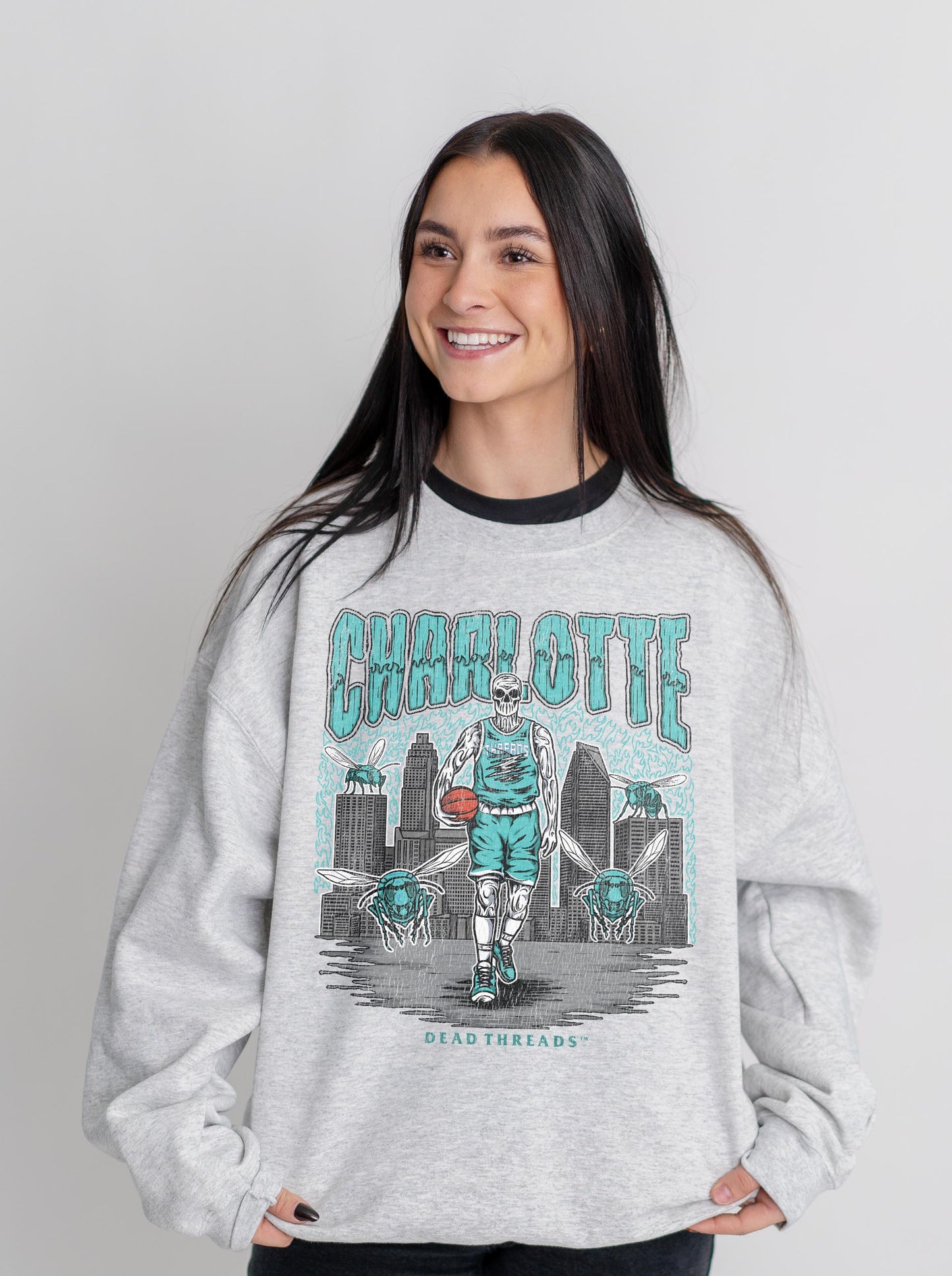 CHARLOTTE BASKETBALL CREWNECK SWEATSHIRT