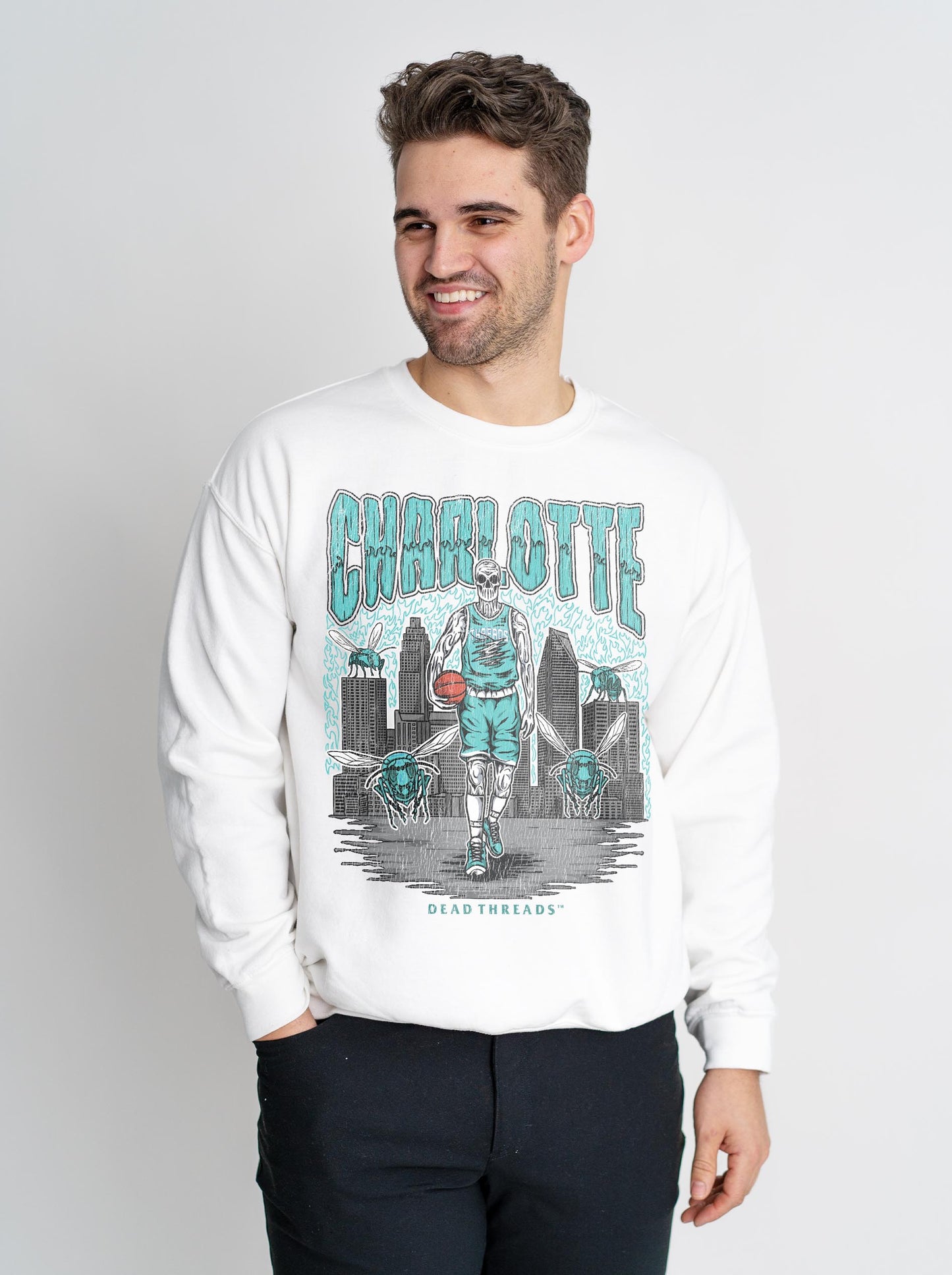 CHARLOTTE BASKETBALL CREWNECK SWEATSHIRT