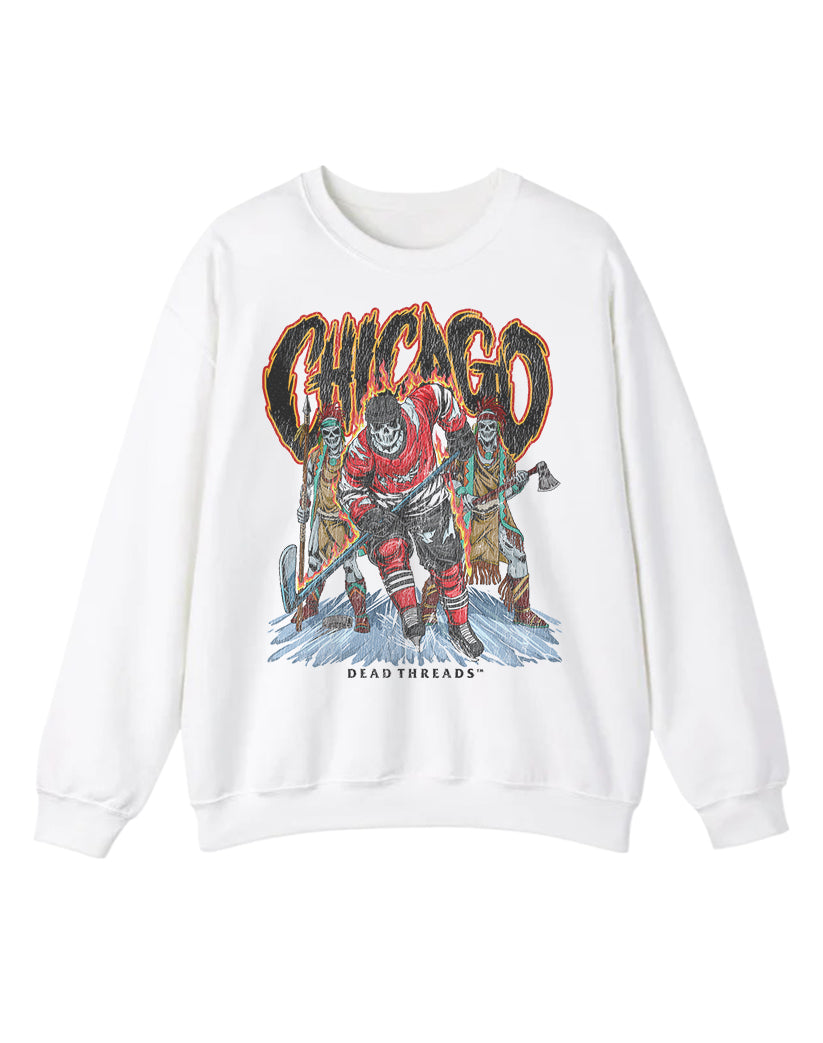 CHICAGO HOCKEY CREWNECK SWEATSHIRT