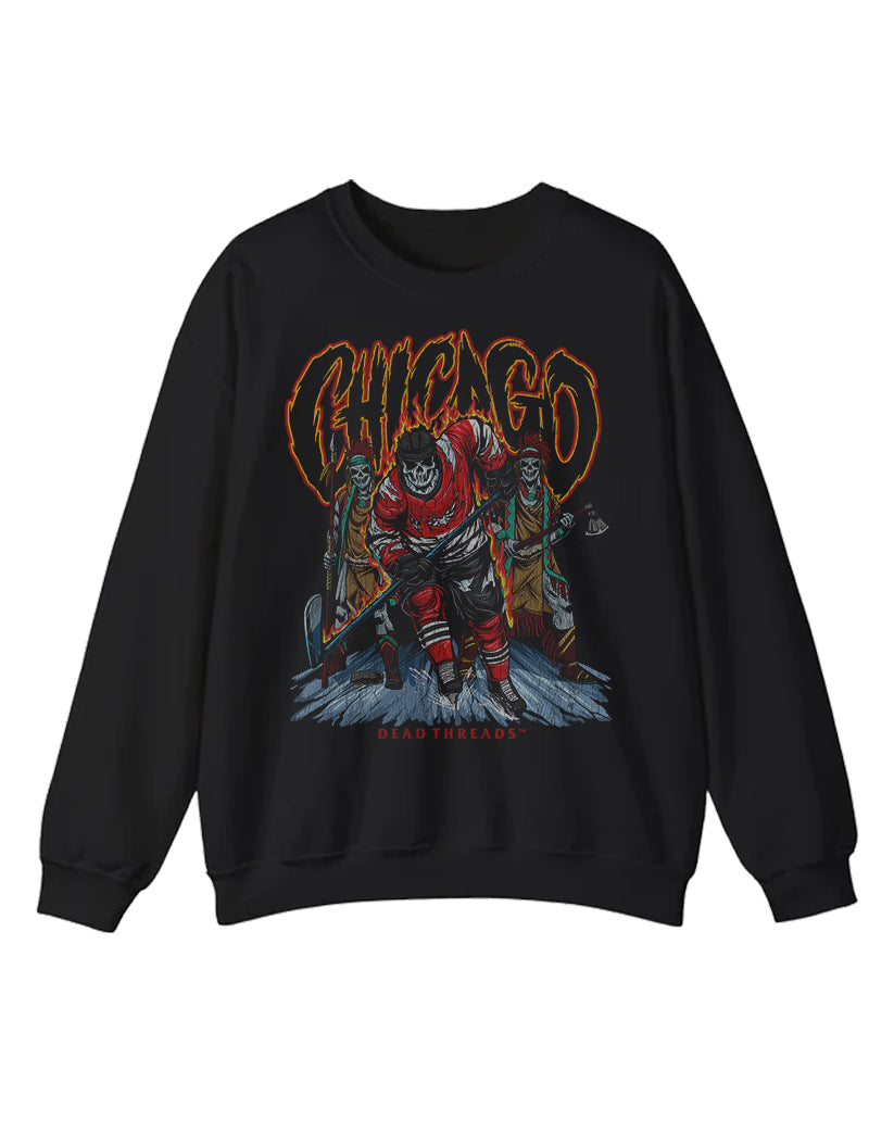 CHICAGO HOCKEY CREWNECK SWEATSHIRT