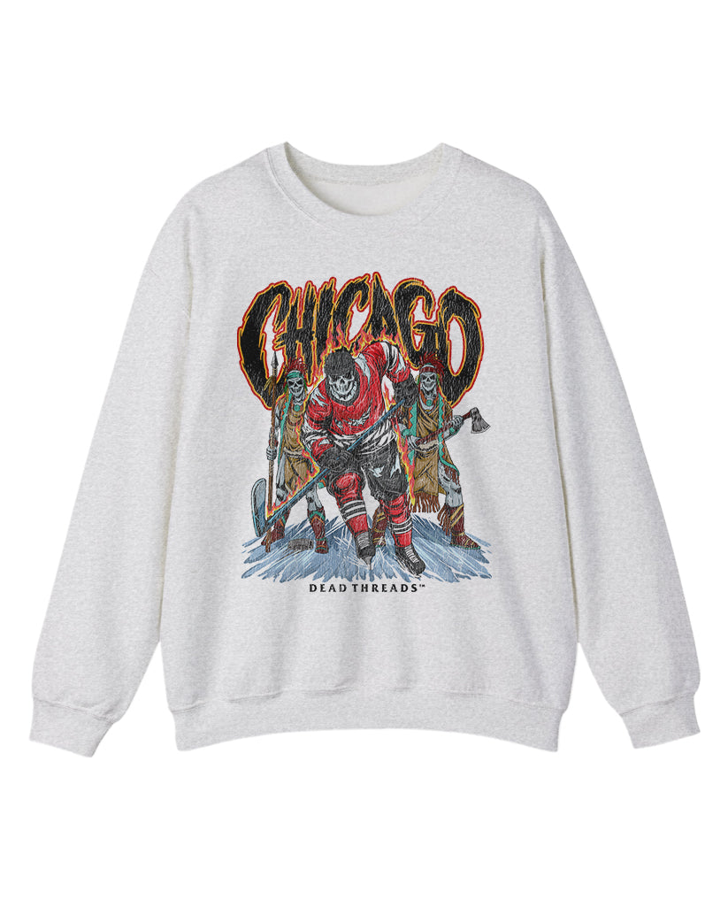 CHICAGO HOCKEY CREWNECK SWEATSHIRT