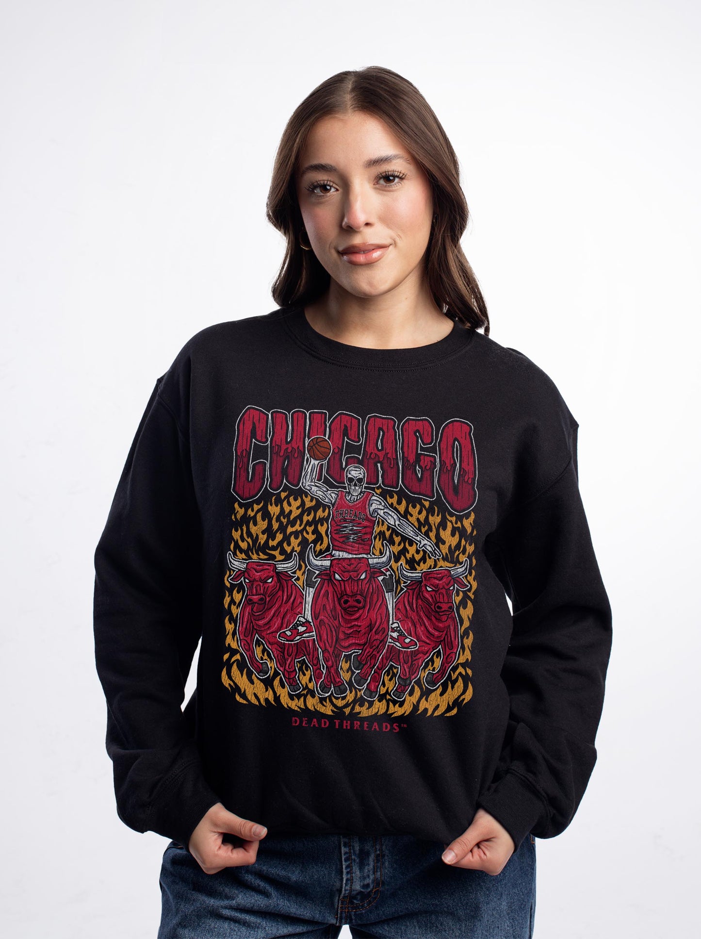 CHICAGO BASKETBALL CREWNECK SWEATSHIRT
