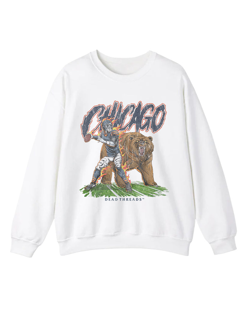 CHICAGO FOOTBALL v2 CREWNECK SWEATSHIRT