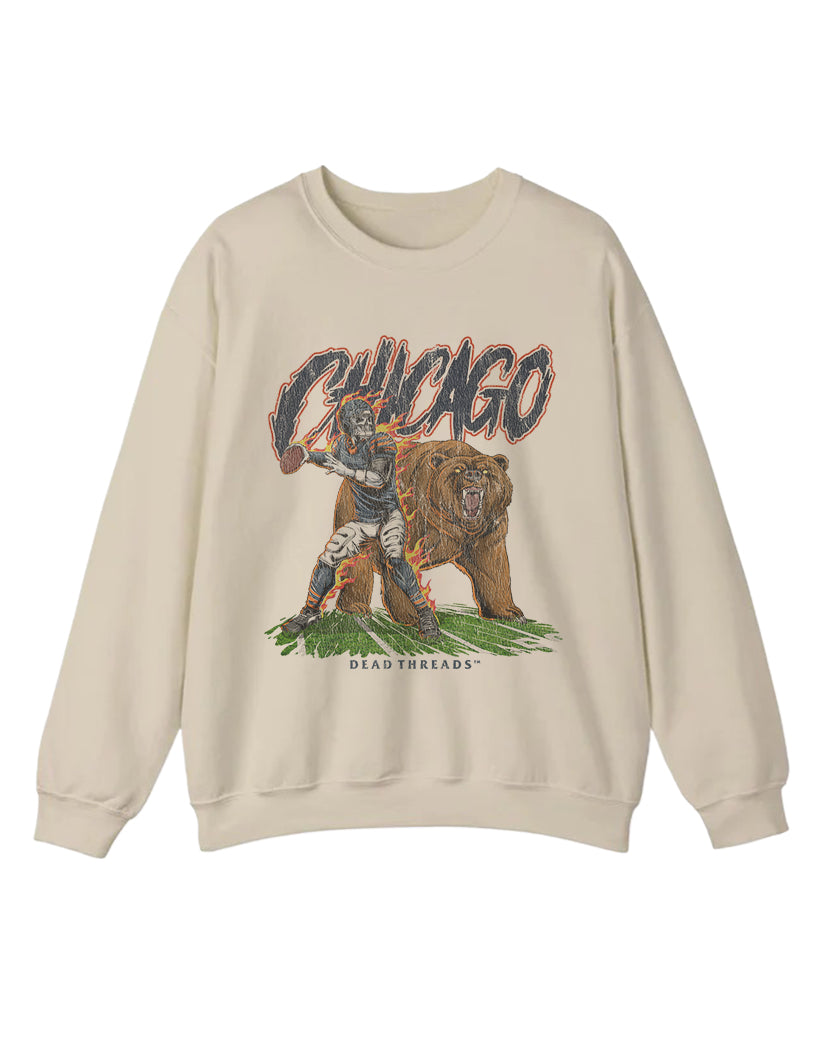 CHICAGO FOOTBALL v2 CREWNECK SWEATSHIRT