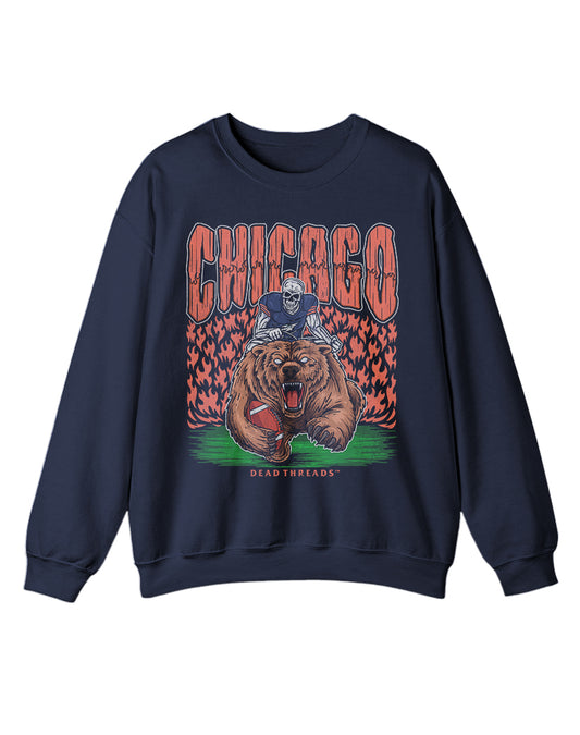 CHICAGO FOOTBALL v1 CREWNECK SWEATSHIRT
