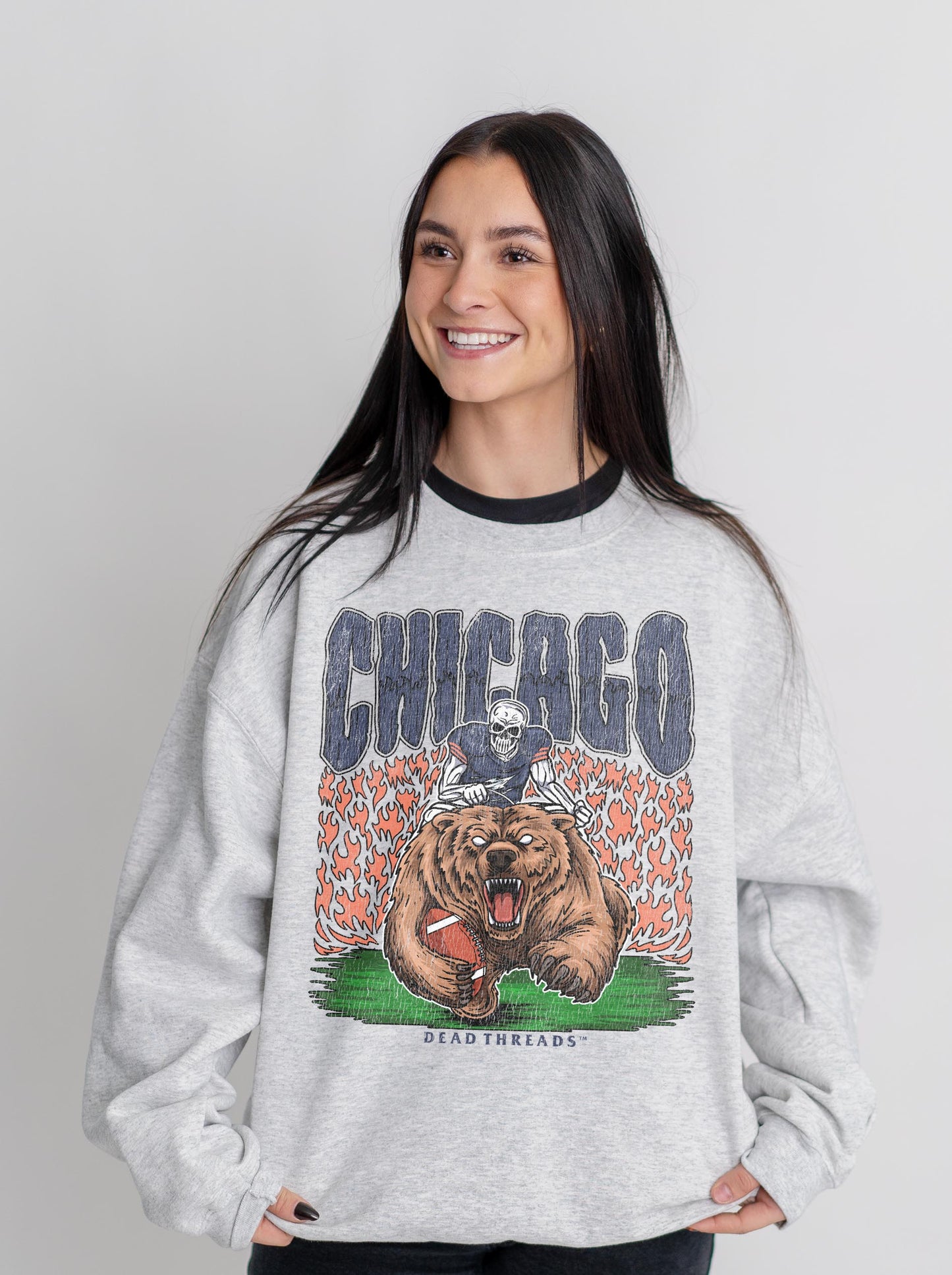 CHICAGO FOOTBALL v1 CREWNECK SWEATSHIRT