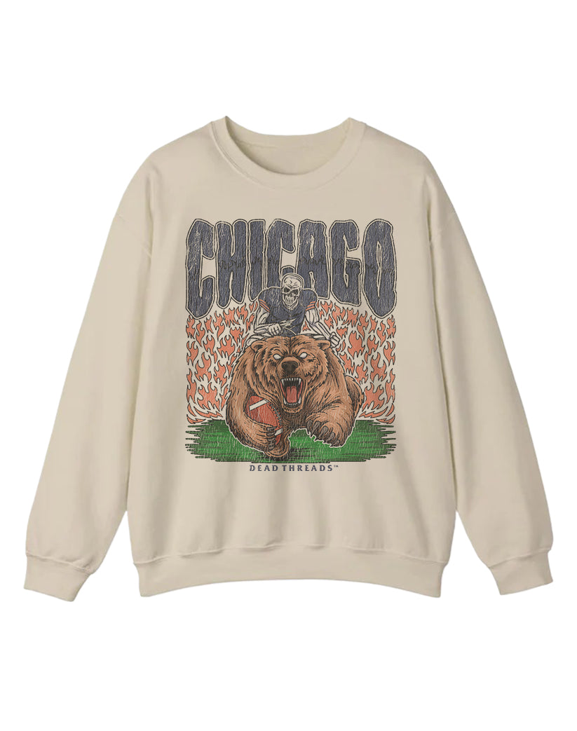 CHICAGO FOOTBALL v1 CREWNECK SWEATSHIRT