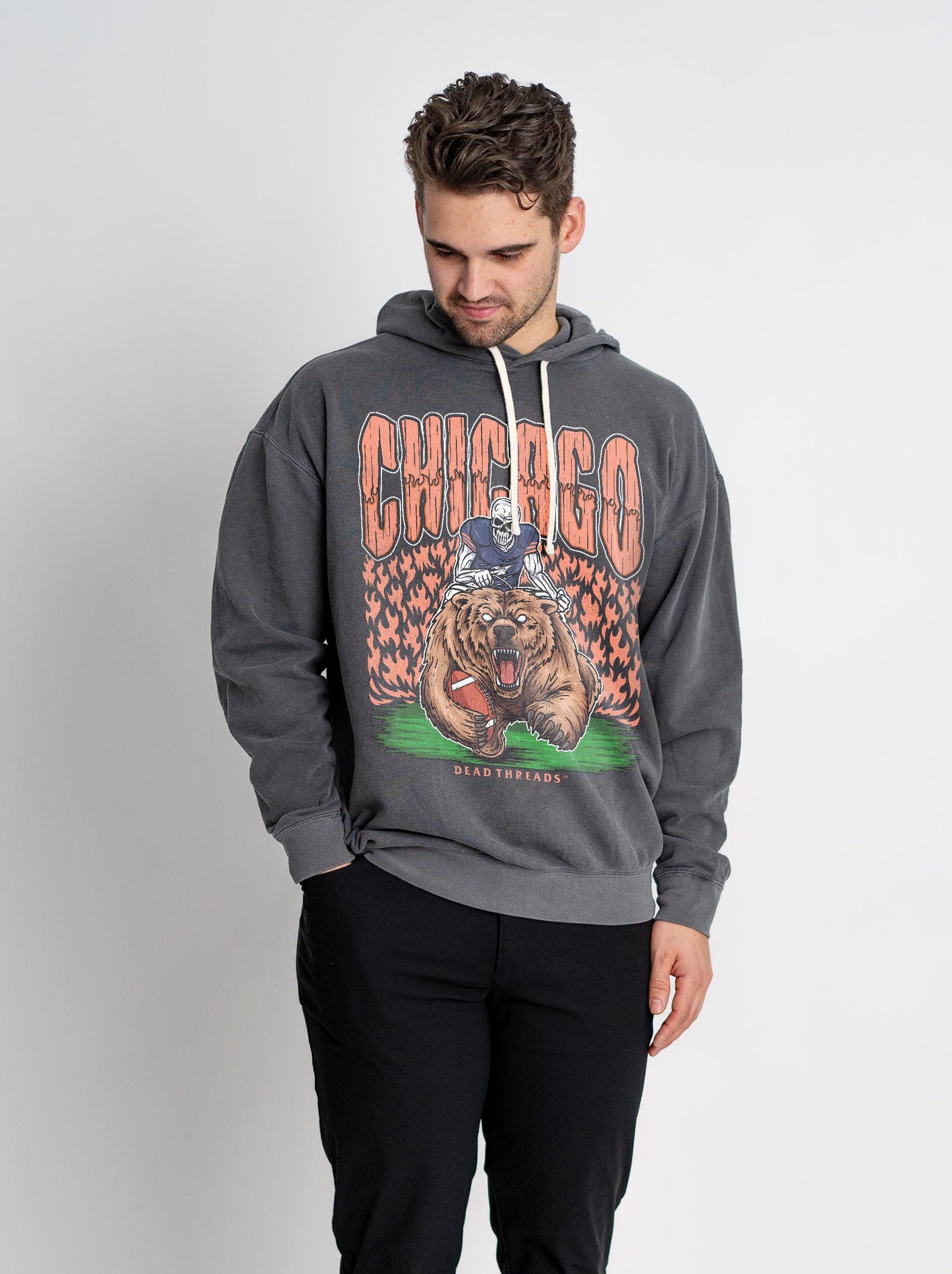 CHICAGO FOOTBALL v1 - LIGHTWEIGHT HOODIE