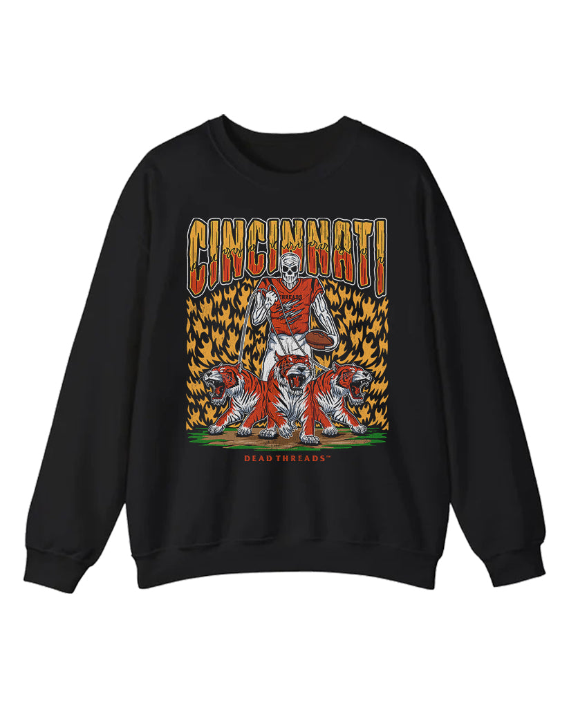 CINCINNATI FOOTBALL CREWNECK SWEATSHIRT