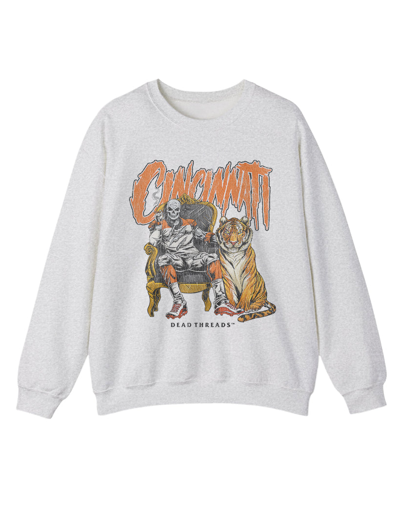 CINCINNATI FOOTBALL v2 CREWNECK SWEATSHIRT