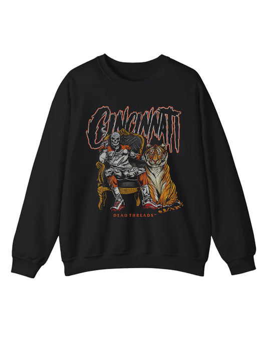 CINCINNATI FOOTBALL v2 CREWNECK SWEATSHIRT