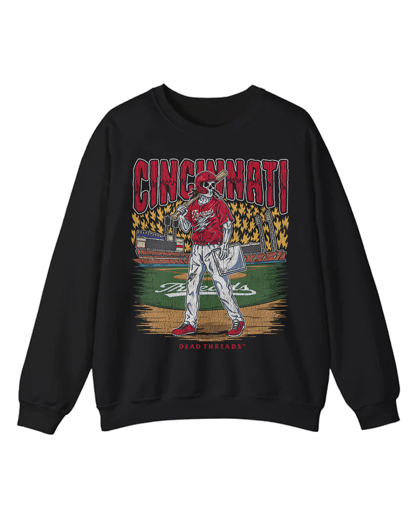 CINCINNATI BASEBALL CREWNECK SWEATSHIRT