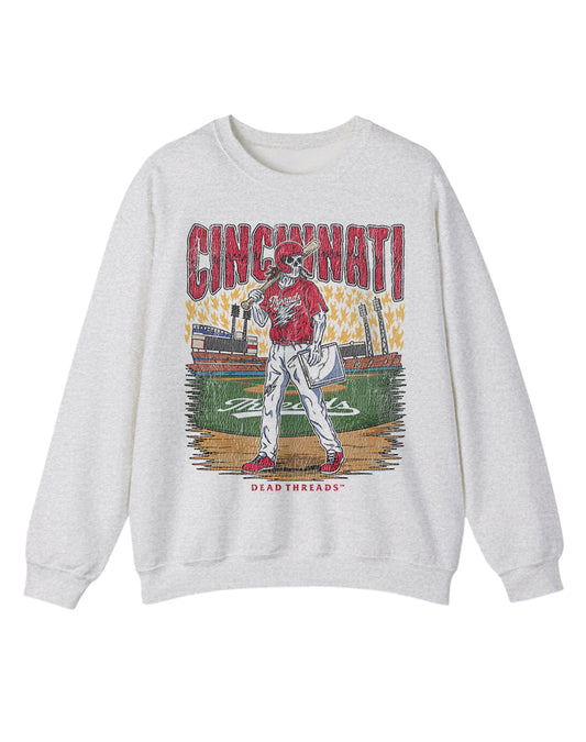 CINCINNATI BASEBALL CREWNECK SWEATSHIRT