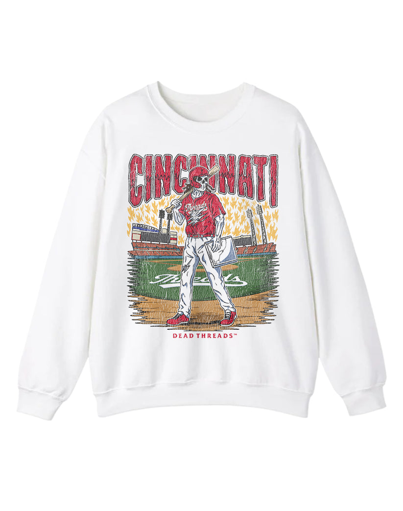 CINCINNATI BASEBALL CREWNECK SWEATSHIRT