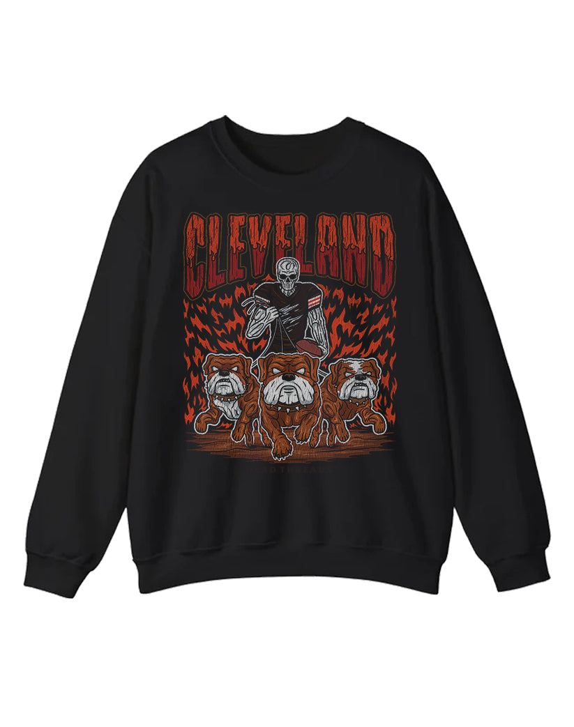CLEVELAND FOOTBALL CREWNECK SWEATSHIRT