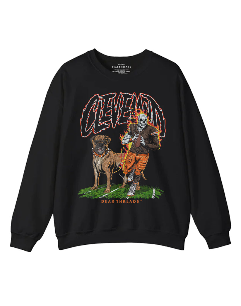 CLEVELAND FOOTBALL v2 CREWNECK SWEATSHIRT