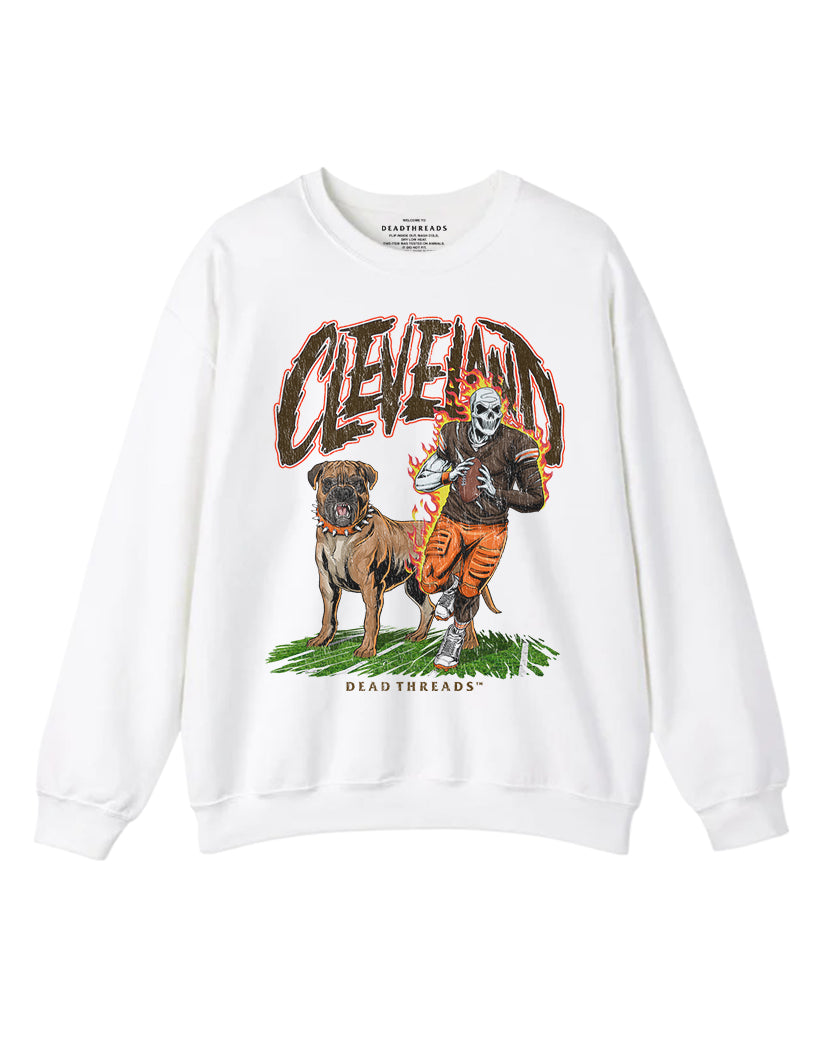 CLEVELAND FOOTBALL v2 CREWNECK SWEATSHIRT