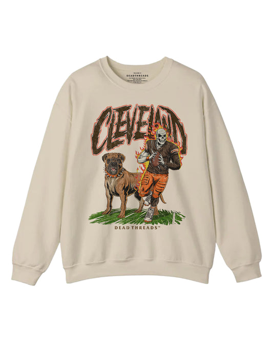 CLEVELAND FOOTBALL v2 CREWNECK SWEATSHIRT