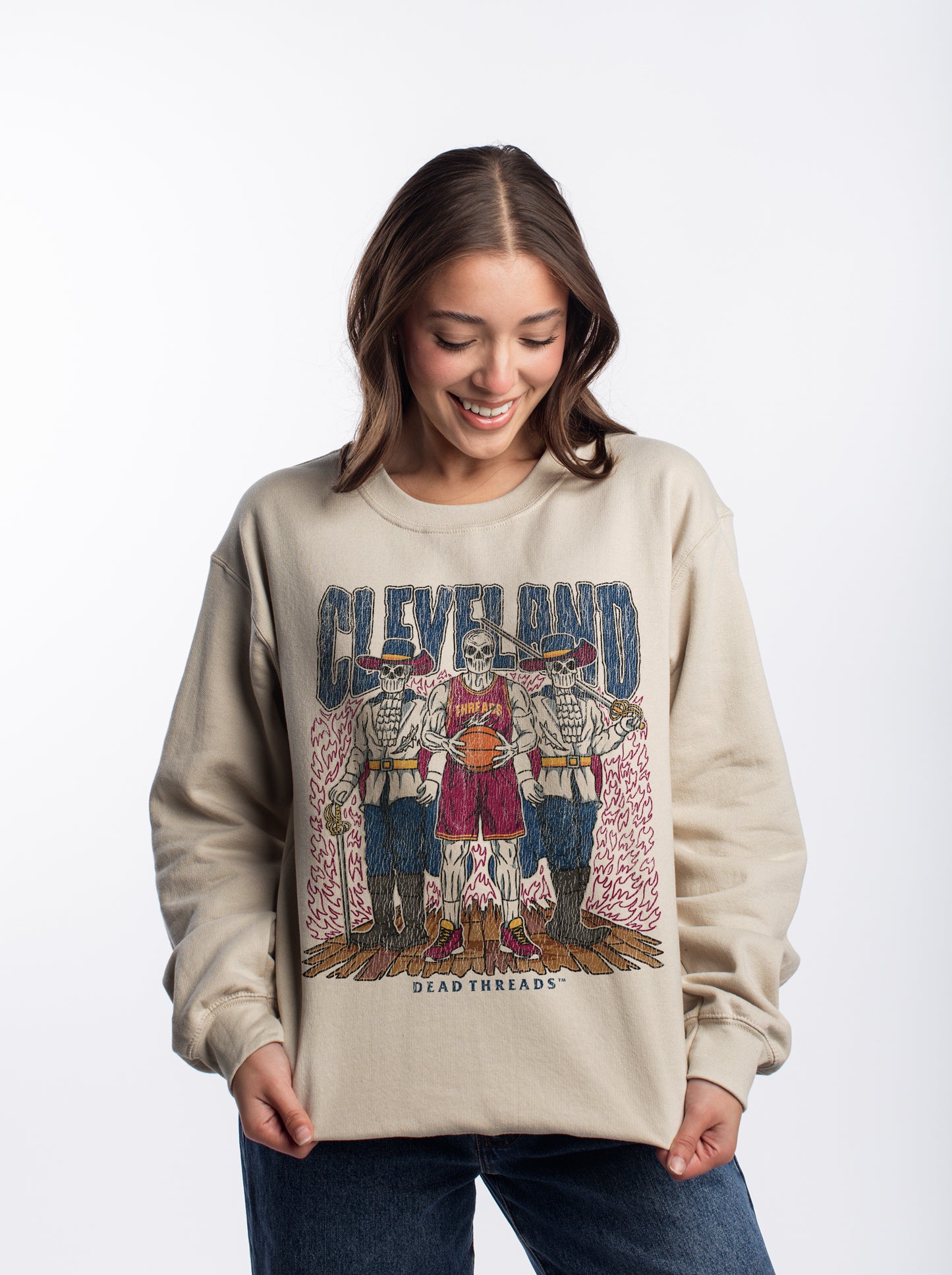 CLEVELAND BASKETBALL CREWNECK SWEATSHIRT