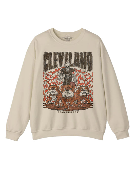 CLEVELAND FOOTBALL CREWNECK SWEATSHIRT