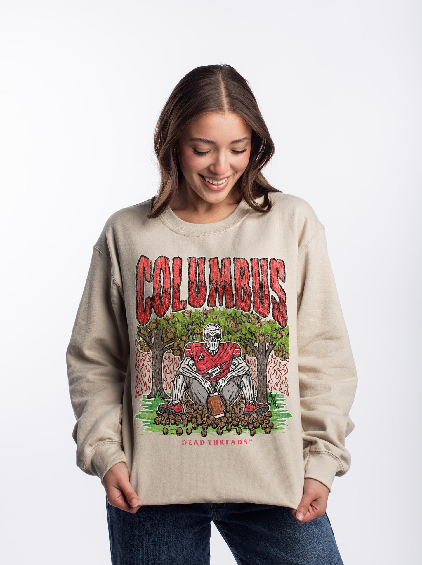 COLUMBUS FOOTBALL CREWNECK SWEATSHIRT