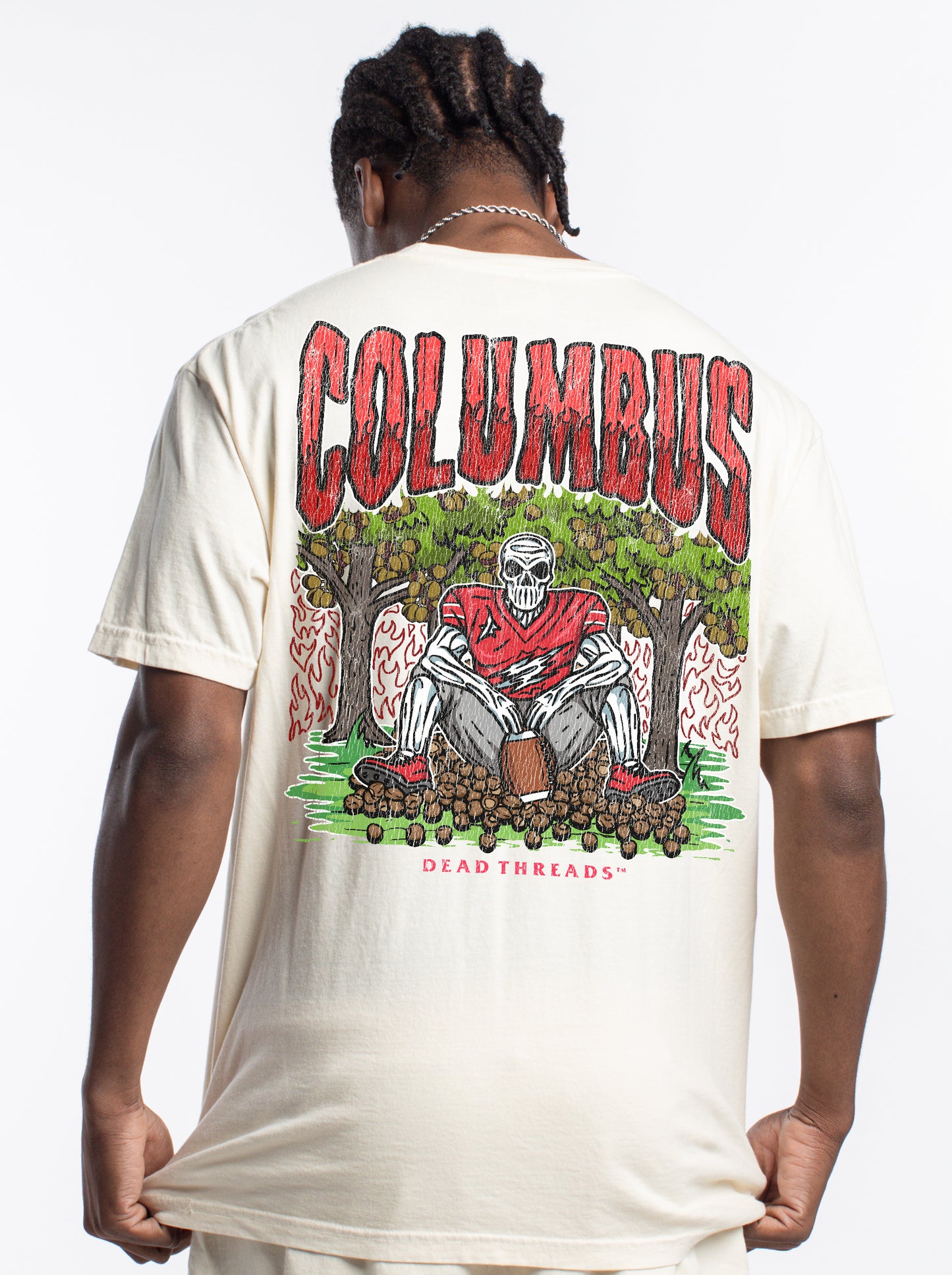COLUMBUS FOOTBALL - “3 SKULL” PREMIUM T-SHIRT