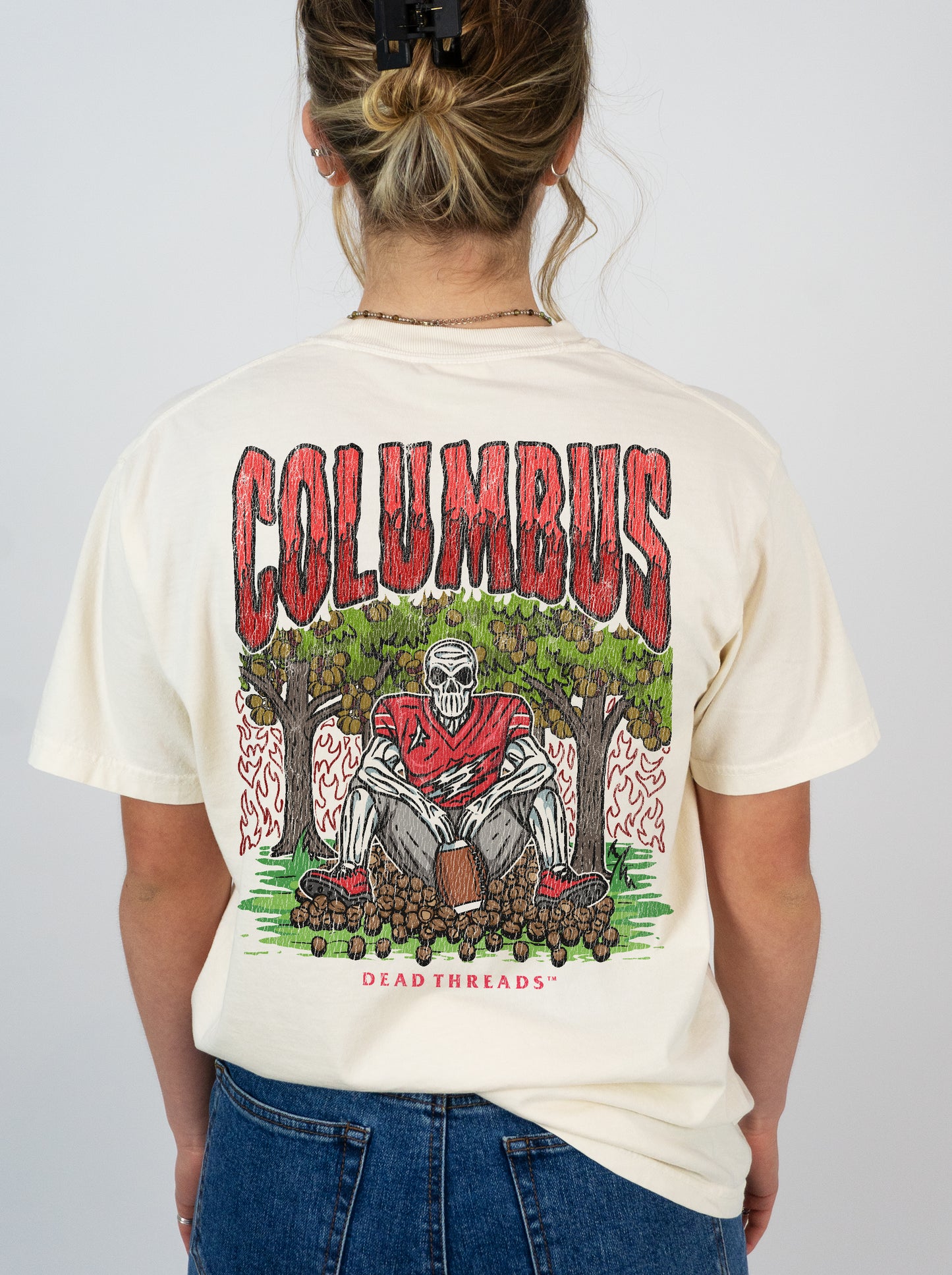 COLUMBUS FOOTBALL - “3 SKULL” PREMIUM T-SHIRT