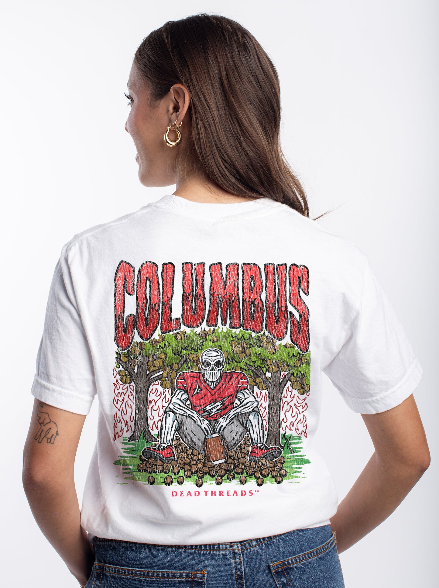 COLUMBUS FOOTBALL - “3 SKULL” PREMIUM T-SHIRT