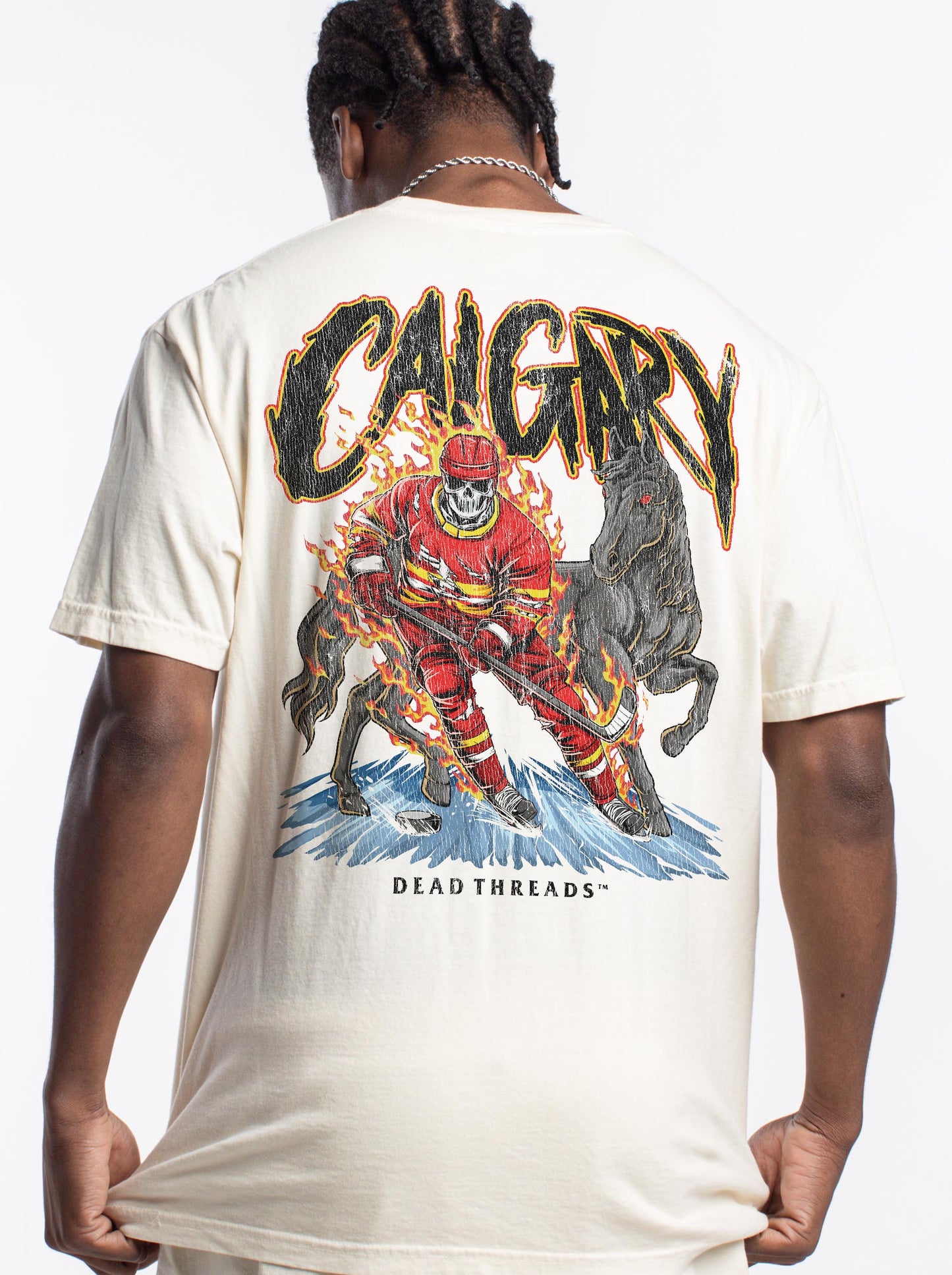 CALGARY HOCKEY - “3 SKULL” PREMIUM T-SHIRT