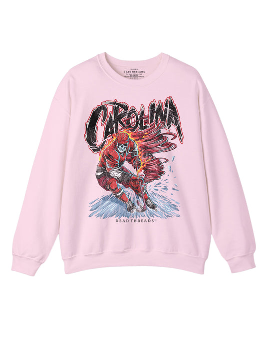 CAROLINA HOCKEY CREWNECK SWEATSHIRT - PINK