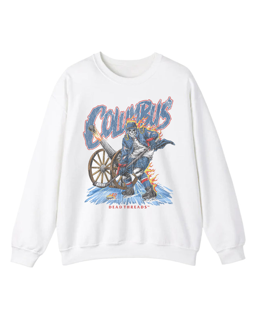 COLUMBUS HOCKEY CREWNECK SWEATSHIRT