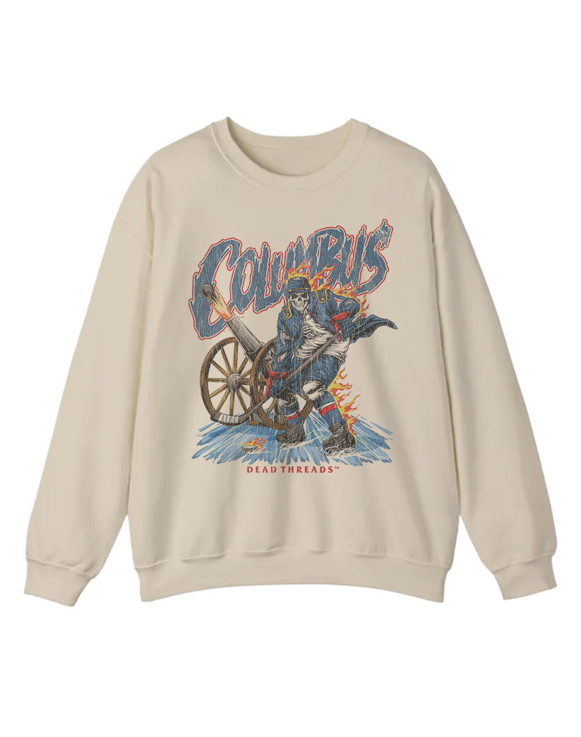 COLUMBUS HOCKEY CREWNECK SWEATSHIRT