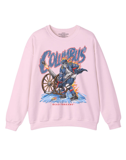 COLUMBUS HOCKEY CREWNECK SWEATSHIRT - PINK