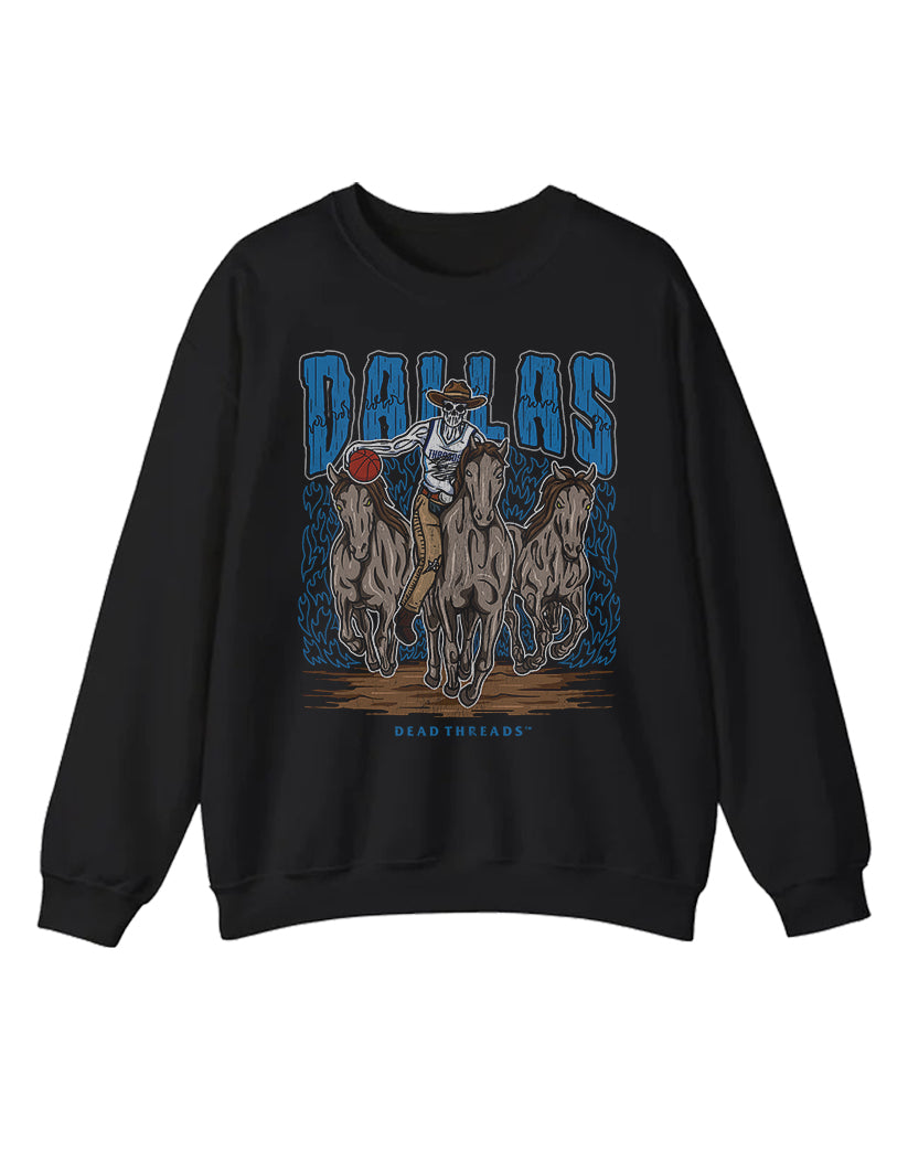 DALLAS BASKETBALL CREWNECK SWEATSHIRT