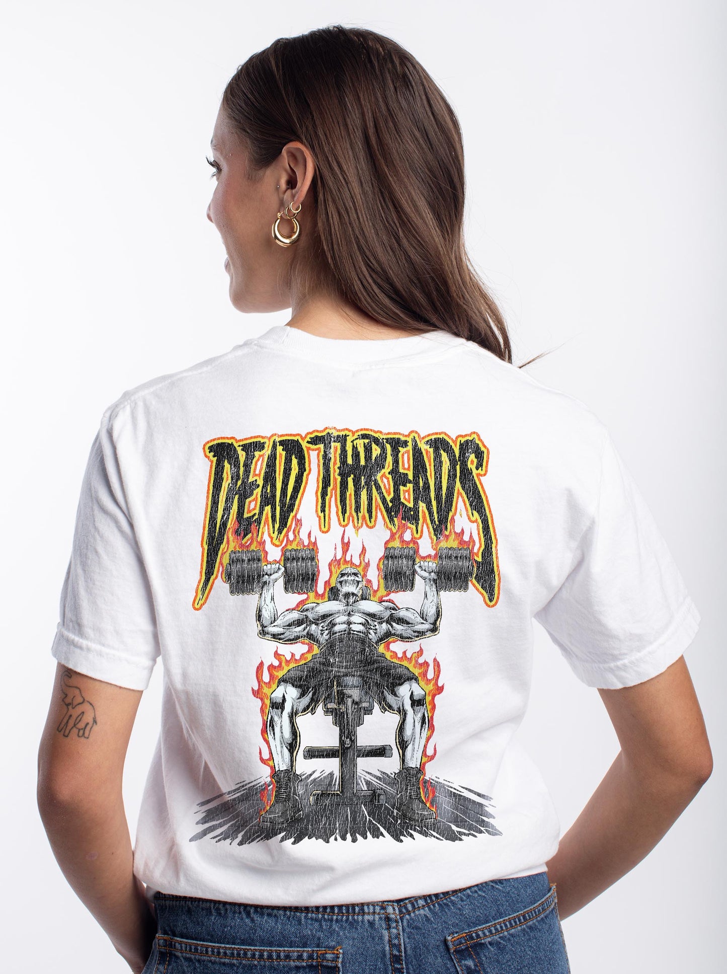 DEATH PRESS - “3 SKULL” PREMIUM T-SHIRT