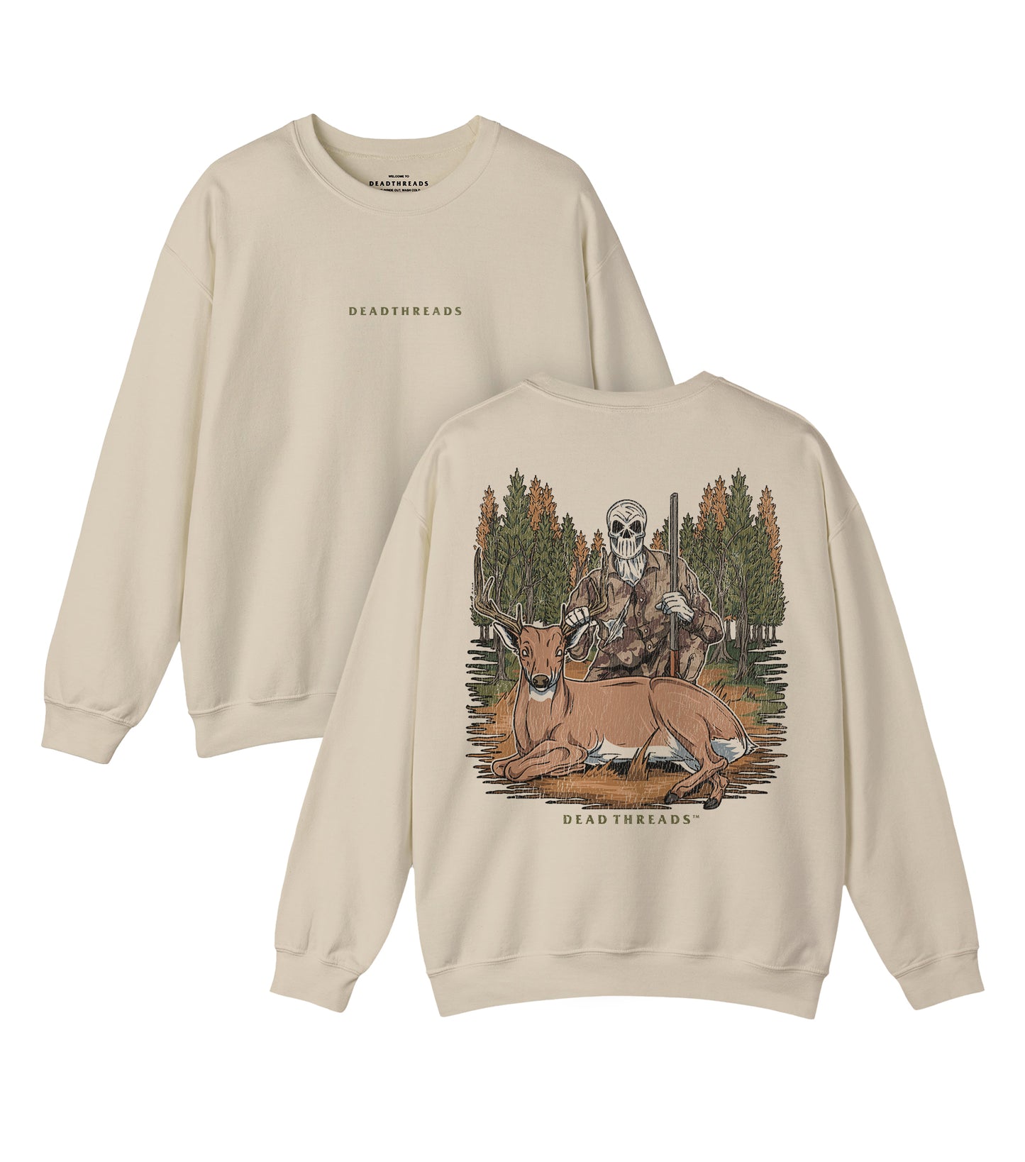 DEER HUNTING - “DT ESSENTIAL" CREWNECK SWEATSHIRT