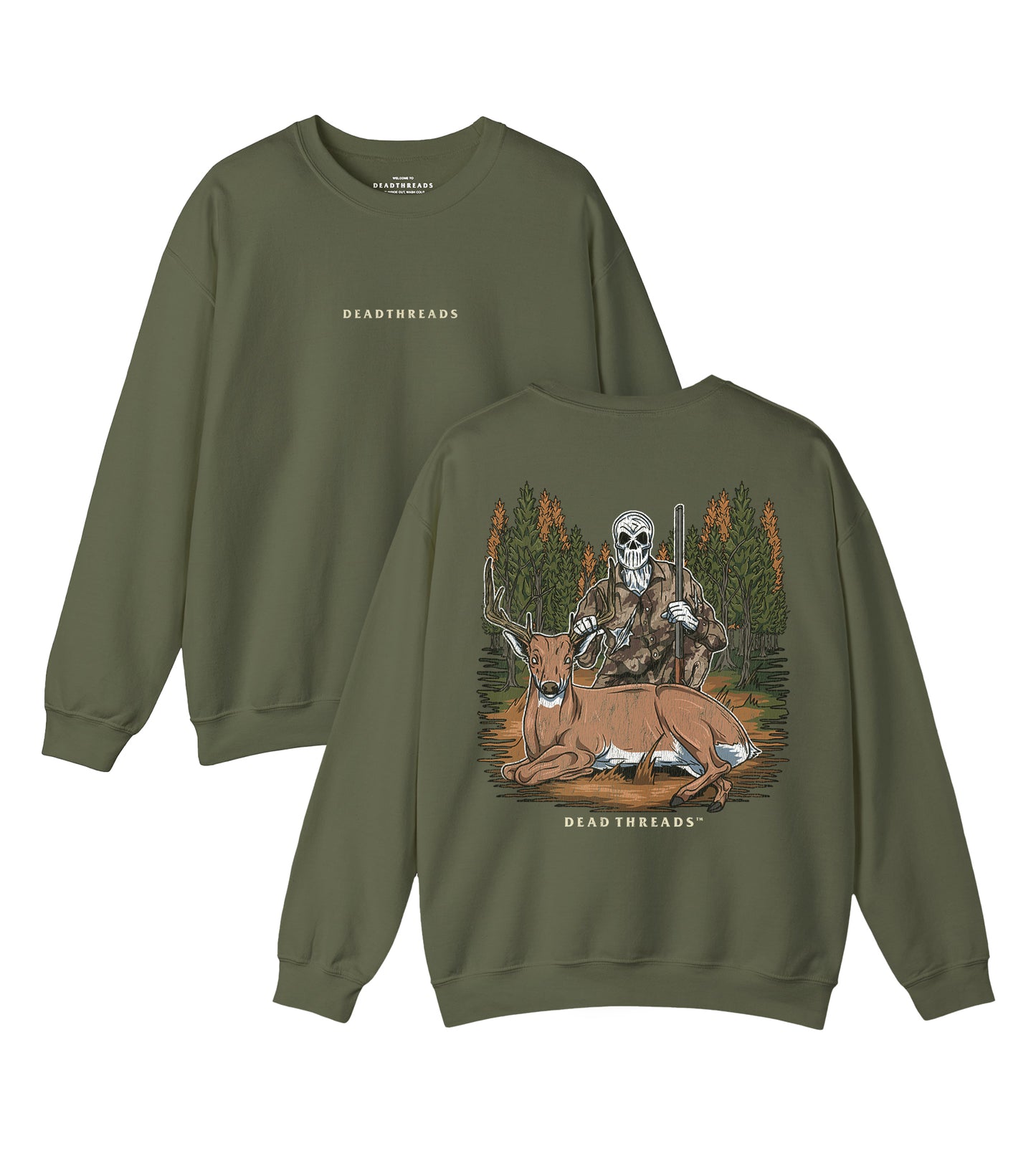 DEER HUNTING - “DT ESSENTIAL" CREWNECK SWEATSHIRT
