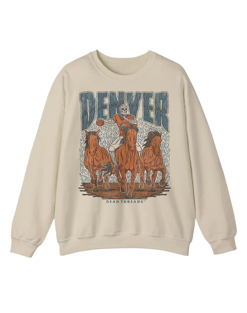 DENVER FOOTBALL CREWNECK SWEATSHIRT