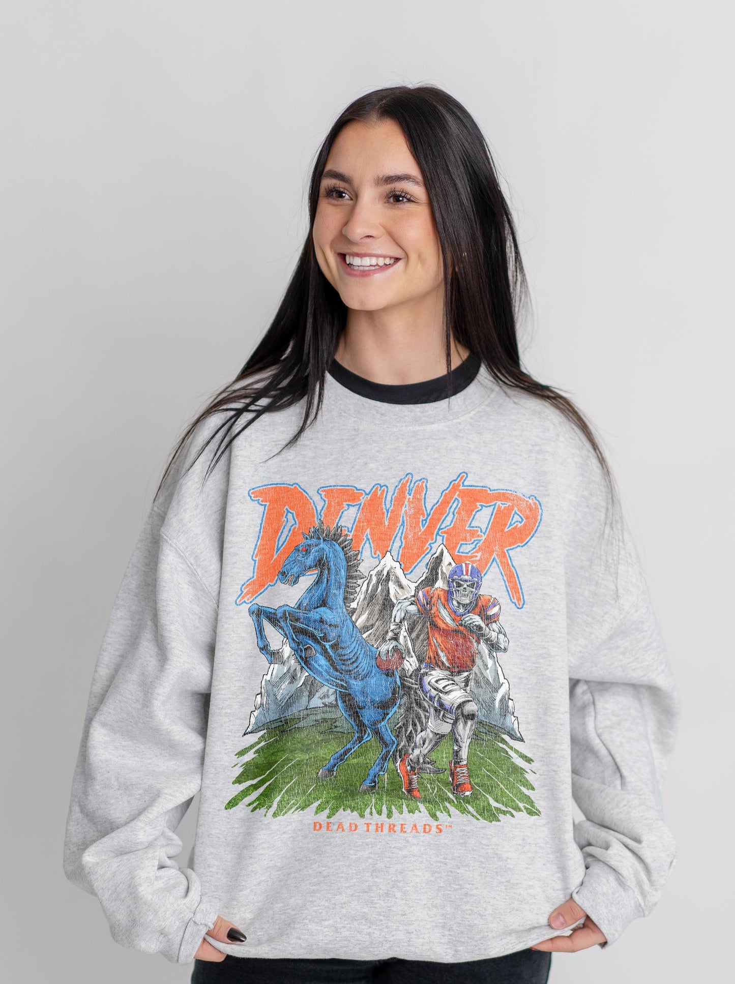 DENVER FOOTBALL v2 CREWNECK SWEATSHIRT