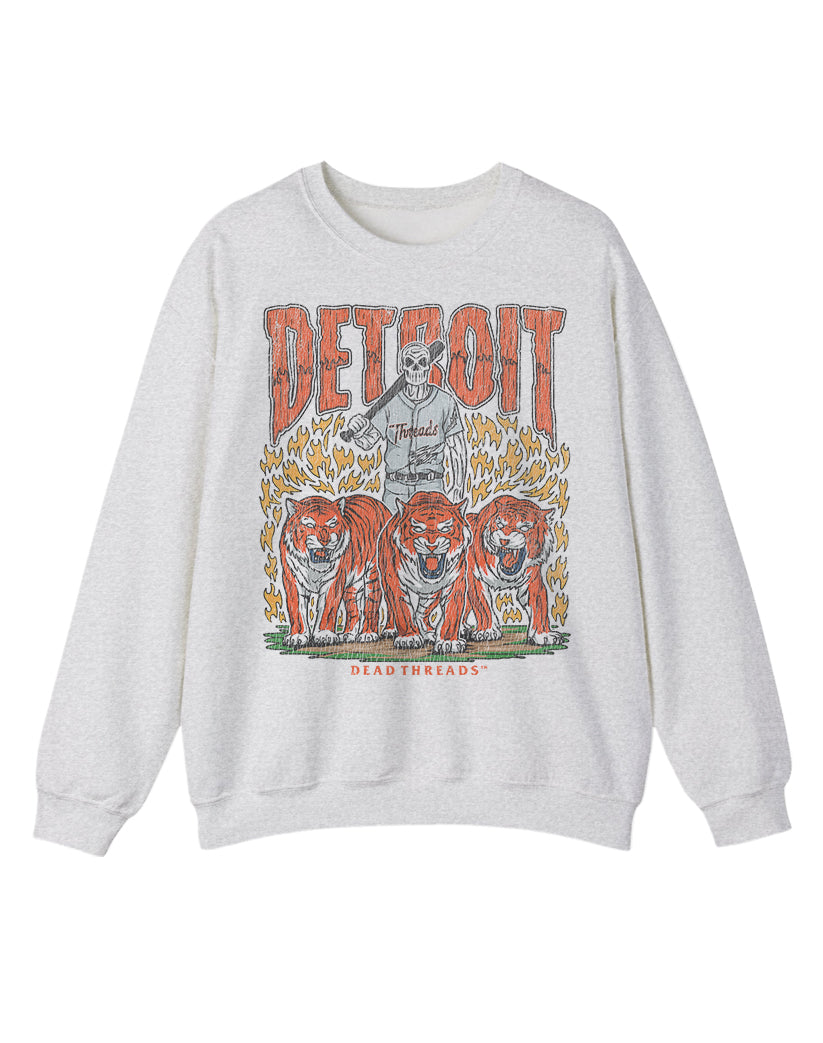 DETROIT BASEBALL CREWNECK SWEATSHIRT