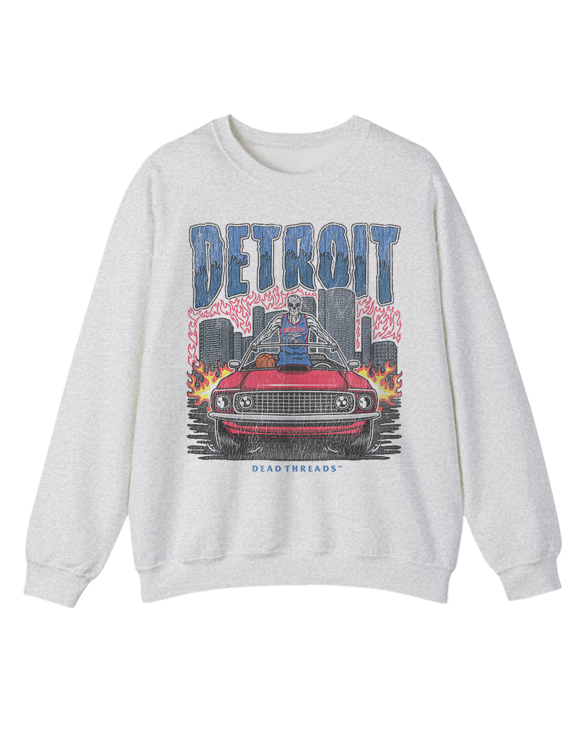 DETROIT BASKETBALL CREWNECK SWEATSHIRT